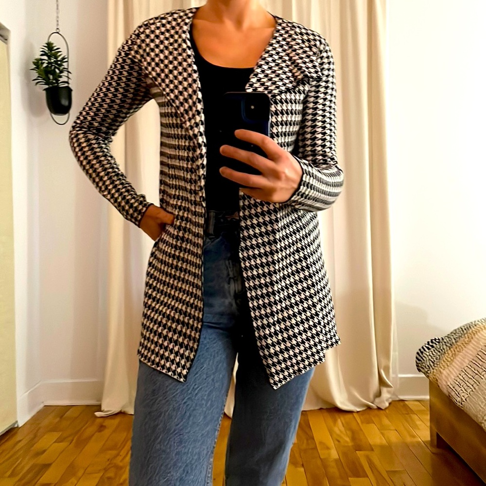 Contemporary Black and white vest